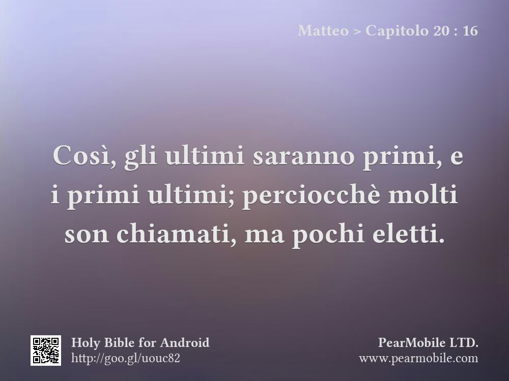 Matteo, Capitolo 20:16